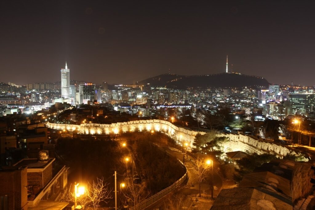 Seoul City Wall-Naksan Park Night View