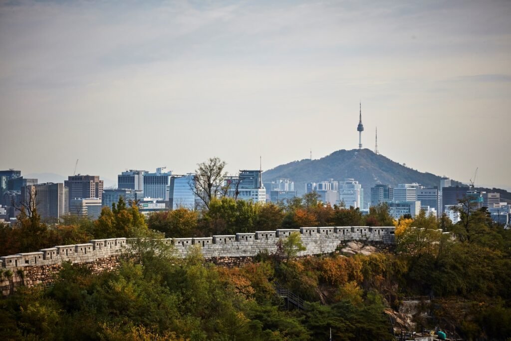 Seoul City Inwangsan Section Panorama