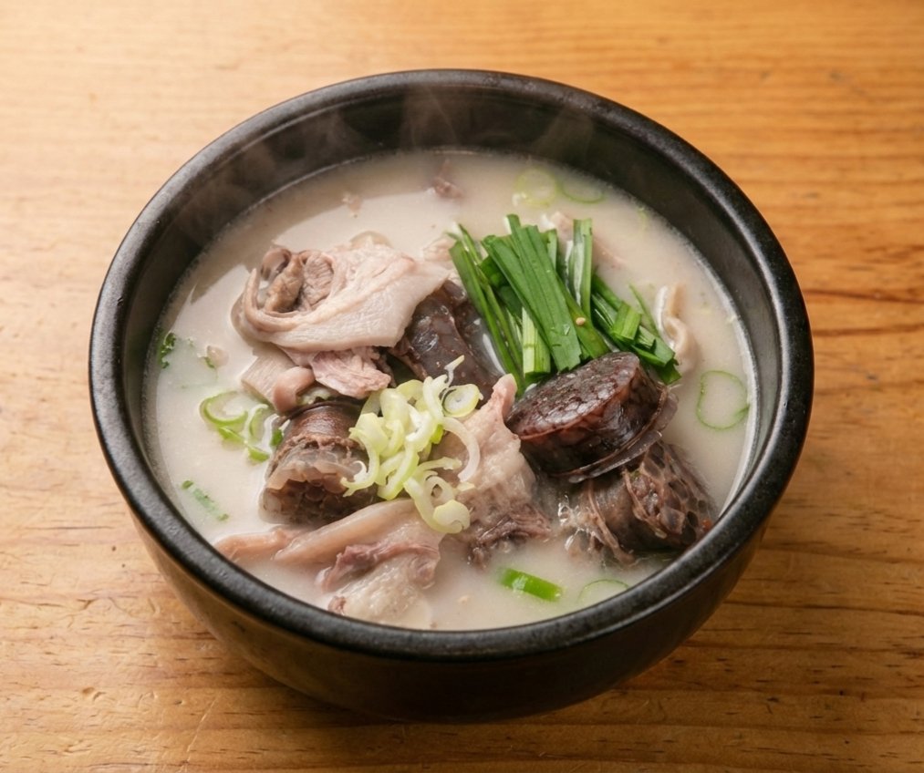 Sundae-guk (Korean Blood Sausage Soup)